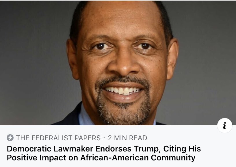 TheNattyConser's tweet photo. Democrat lawmaker Endorses Trump!! (Interesting that I can tweet a photo of this story, but Twitter will not allow me to send the actual article) #NAZIcrap #FreespeechDead https://t.co/3NEYG90ymN