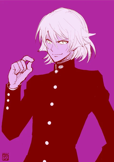 本日少佐のお誕生日ということで久しぶりに描いてたら「フン・・・コロナなどボクが消滅させてみせる。ノーマルどもはおとなしく自宅にいてくれたまえ」と言ってくれてる気がしました。
#兵部京介生誕祭2020 
