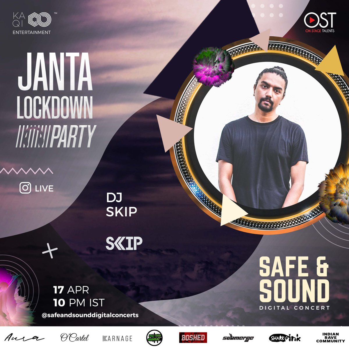 Are you ready to skip other work and join <a href="/DJaySKIP/">DJ Skip</a> to dance alongside his groovy tracks and get electrified!

Catch him on 17th April at 10pm, going live from Safe and Sound Digital Concerts Instagram account.

#SafeAndSound #SafeAndSoundDigitalConcerts #DigitalConcerts #Concert