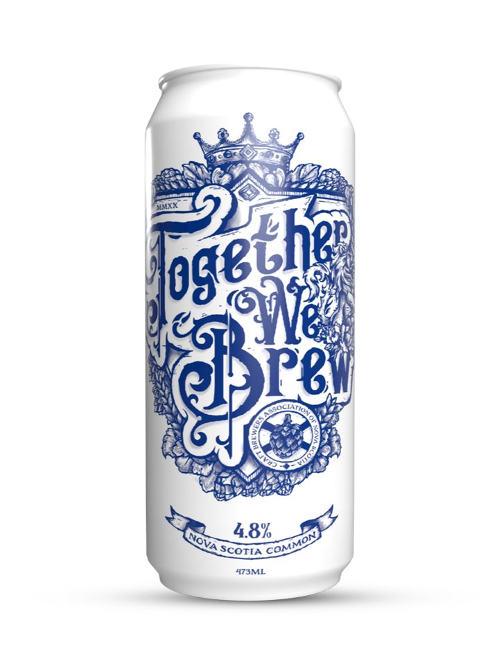 New release! 🙌🏻Together We Brew is a collaboration by brewers in the <a href="/NSCraftBrewers/">Nova Scotia's Craft Brewers</a>. A Nova Scotia spin on a California Common Lager. Limited supply, for online order and home delivery only. Buy here: buff.ly/3dCFYGN #buysafely #nscraftbeer