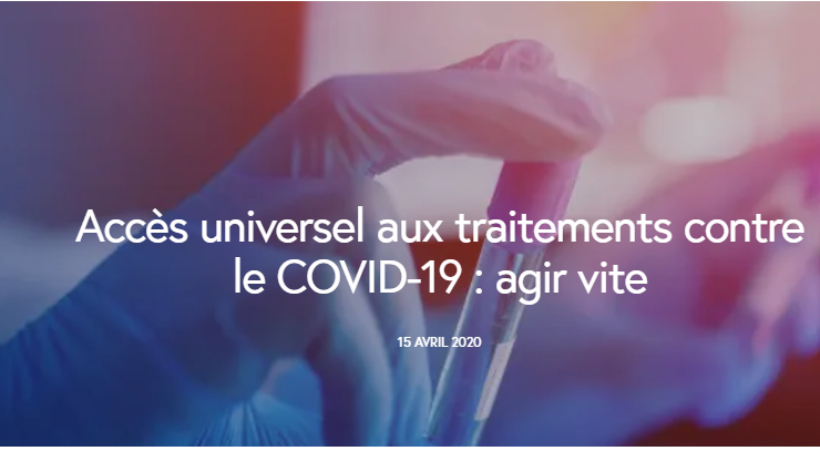 EU4Ublog's tweet photo. .@Fr_Assos_Sante appelle @gouvernementFR à étudier tous les instruments et propositions visant à produire des traitements/vaccins #COVID19 à bas prix. Les mécanismes de fixation des prix doivent tenir compte des financements publics de la R&D https://t.co/8cclkJjpln https://t.co/79mR2V95hx