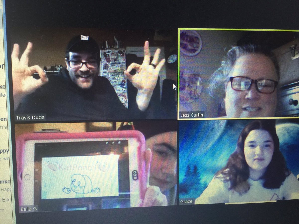 WorcesterYPP's tweet photo. We had some wild, zine planning times on @zoom_us last night with some of the #WYPP crew!! #zinelife #onlinelearning #goodtimes https://t.co/GuXcKEPcFx