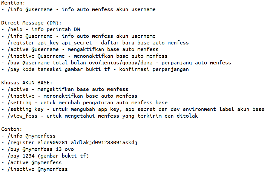 Update
Untuk mengubah app key dan app secret, silahkan gunakan command

/setting key
