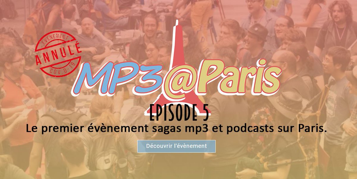 ConvMP3AParis's tweet photo. #MP3AParis annulé, les infos sont sur le site. Merci de partager l'info.
https://t.co/QakNV2F5ej https://t.co/6YF16PYeZ4