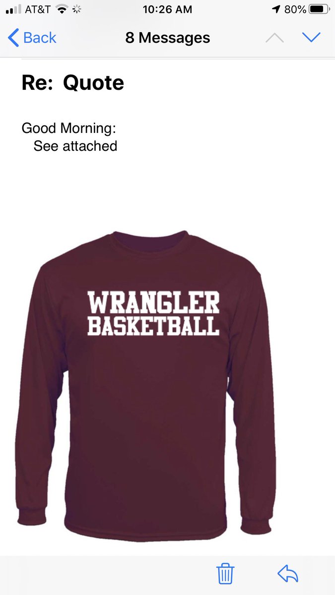 HedrickWrangle2's tweet photo. These are our warmups for next years basketball season!  Excited to see them in action!!! #wranglerhoops @Farmer_Hoops #hardworkmakesthedreamwork #wranglerprideneverdies https://t.co/eKiGAyqkrA