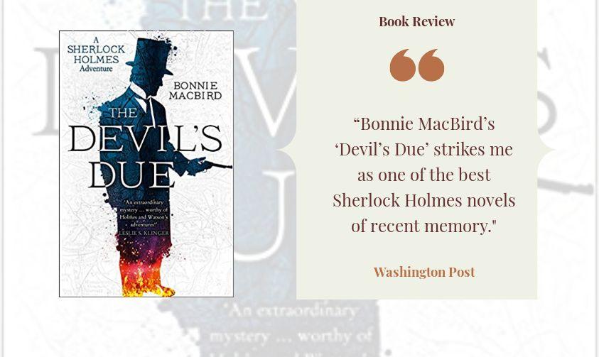mxpublishing's tweet photo. The Sherlockian Interview - Author Bonnie #MacBird - we ask Bonnie about her latest novel 'The Devil's Due' https://t.co/yXe0lWtjLR https://t.co/rnkpWQUjXQ