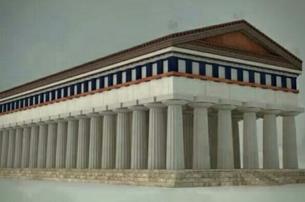 VisitSicilyOP's tweet photo. Il Tempio di Apollo, ad #Ortigia, è il tempio dorico più antico di Sicilia. Negli anni passo' da chiesa bizantina a  moschea araba, poi chiesa normanna ed infine venne inglobata in una cinquecentesca caserma spagnola.
Guardate il tempio com’è e com’era.
https://t.co/2bO5OW4vsZ https://t.co/qYBFfuihdD