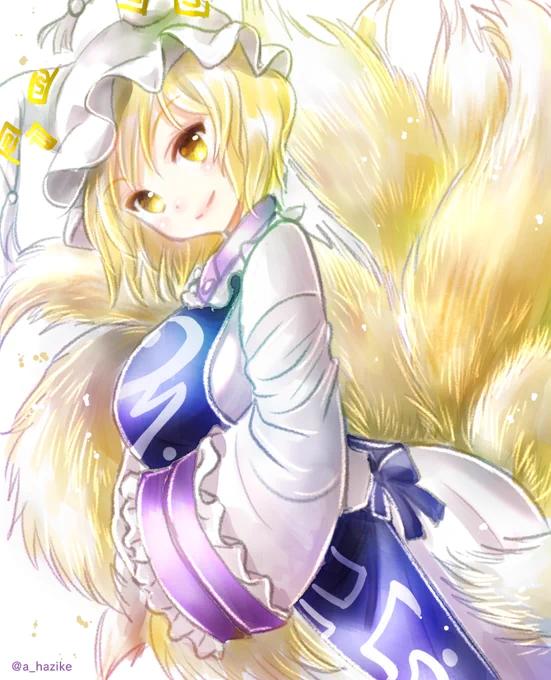 #深夜の真剣お絵描き60分一本勝負 藍さまにもっふもっふさせて欲しいーっっ!!(+5分) 