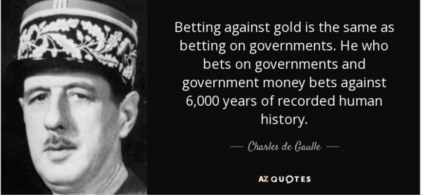 Im BW System konnten nur Länder und Zentralbanken ihre Dollars zu einem fixen Kurs in Gold eintauschen. Viele verzichteten darauf. Nicht de Gaulle. Er schickte nach seiner Rede Ende der 1960er die Kriegsmarine nach New York um Frankreichs Gold zu holen. Andere Länder folgten.
