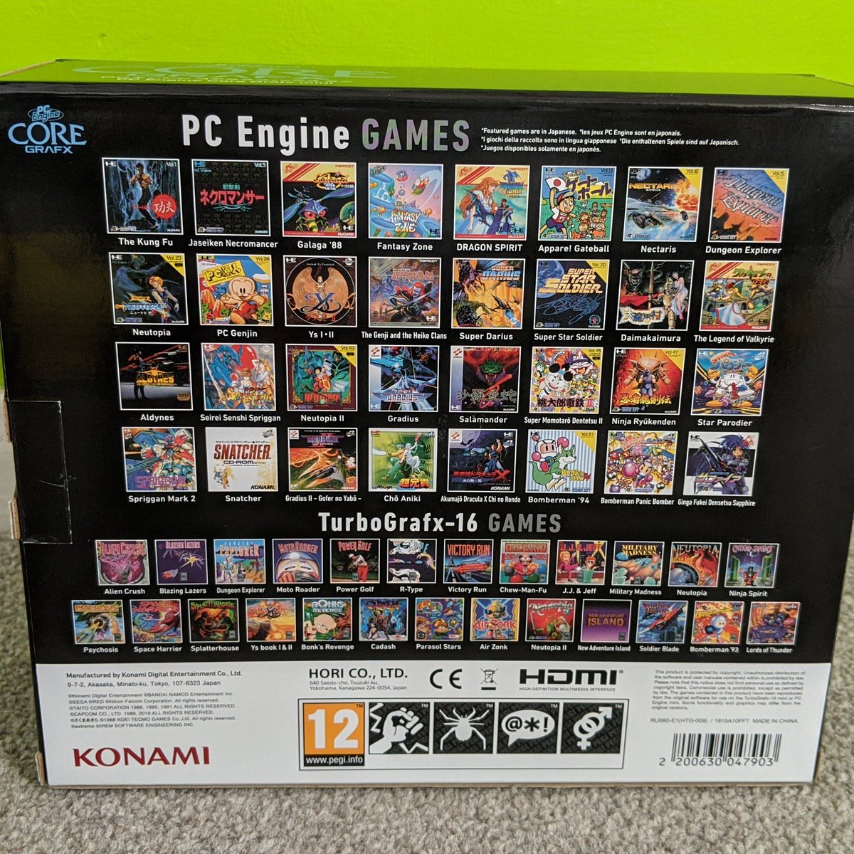 In case you don't already know, there are a shit-ton of games in this thing. Some of them are TurboGrafx-16 games (i.e. American releases) and others are PC Engine ones (i.e. Japanese releases). Only a few of the Japanese ones are unplayable if you don't speak the language.
