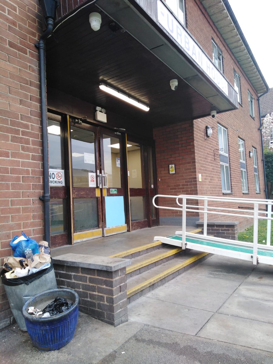 As one resident said looking at this rubbish left on 12 April near the front entrance of Urban House “If they can’t manage rubbish, no wonder they can’t manage Urban House”Urban House is an Initial Accommodation Centre in Wakefield