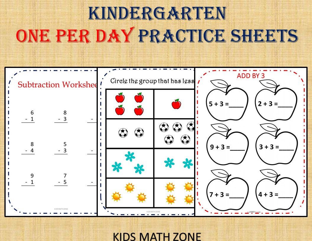 KINDERGARTEN MATH BUNDLE- one per day (50 Worksheets), Instant Download, Printable worksheets/ numbers, Addition Worksheets, homeschool  #worksheets #kidsmathworksheets #mathpractice #homeschool #kindergarten #preschool #schoolprintables  #schoolathome etsy.me/2RBmlpe