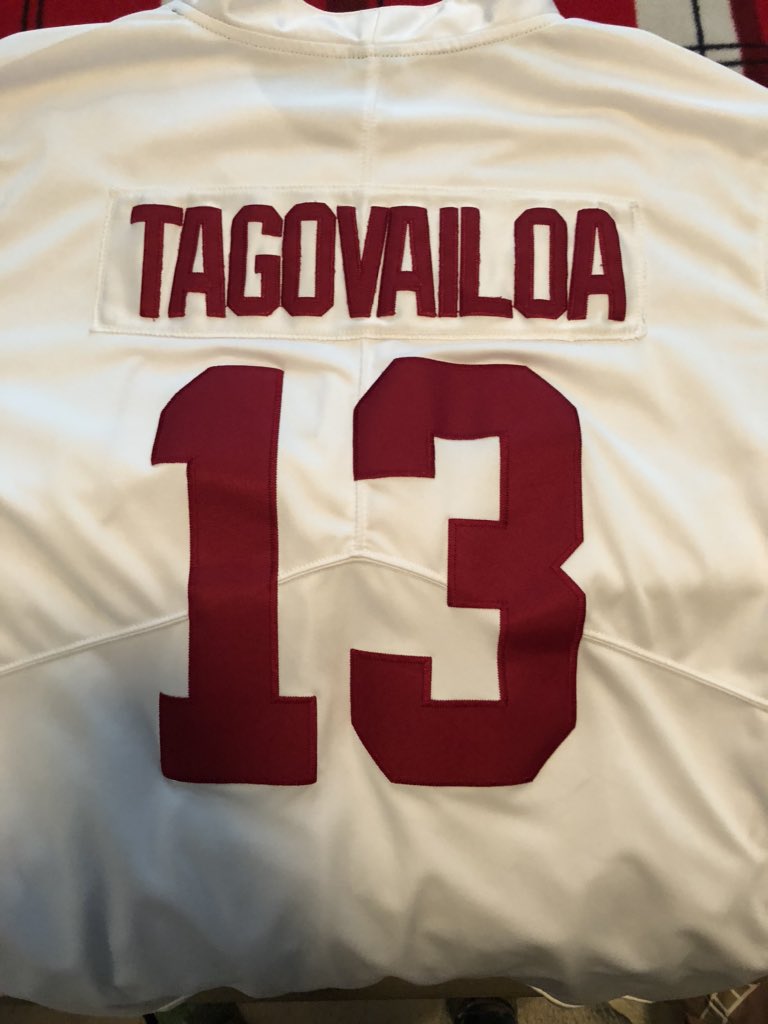 Day 13: “Tagovailoa trying to make up for it...fires to the endzone...TOUCHDOWN! ALABAMA WINS!”  @Tuaamann