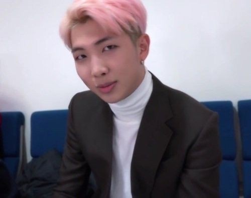 namjoon with pink hair. a much needed thread: