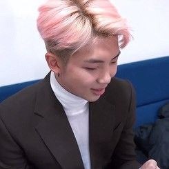 namjoon with pink hair. a much needed thread: