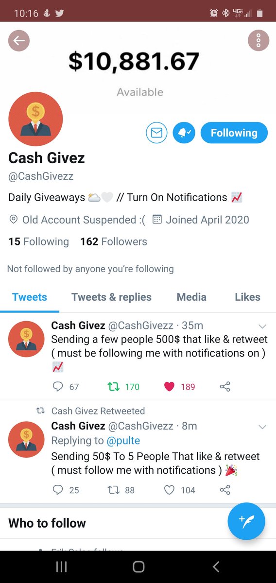 Healius1's tweet photo. @CashGivezz Done https://t.co/4aue6srOhx