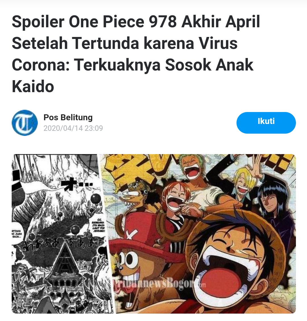 SapputraIndra's tweet photo. Semoga Oda-san yg terhormat bisa menamatkan komik ini dalam keadaan sehat wal afiat 😂 https://t.co/oHEARozhg0