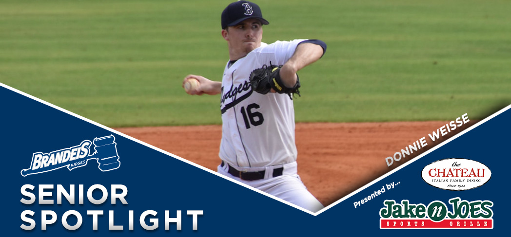 BrandeisJudges's tweet photo. Today's Senior Spotlight shines on Donnie Weisse (@weisse_guy) of @JudgesBaseball! https://t.co/2q4e8qyFgZ #RollDeis https://t.co/b552MyxhvD