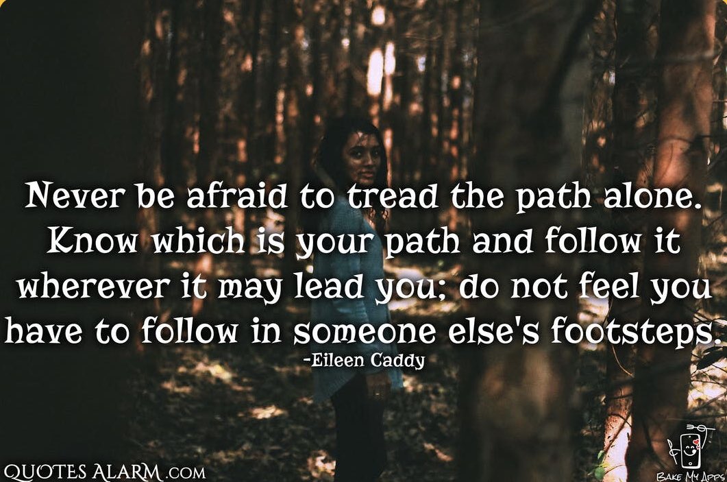 AxtmannShaniece's tweet photo. #GoodMorning it’s time to stop trying to follow in someone else’s footsteps and create your own future. If you don’t know what it is exactly you should be doing, take this time in Quarantine to figure it out! #Motivation #Inspiration #Quote #makeyourownpath #Quarantine https://t.co/0O3AHt5g03