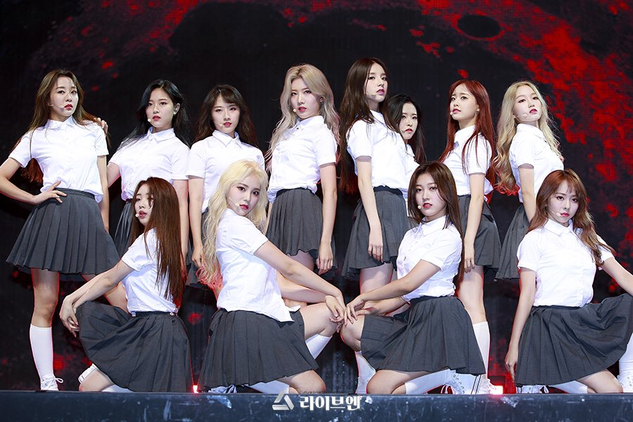 first stage as a whole twice with like ooh ahh on 151020loona with favOriTe on 180819