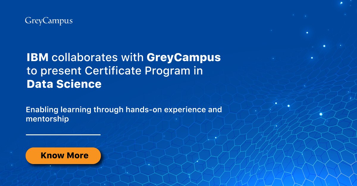 greycampus's tweet photo. #DataScience has emerged as a trailblazing career path. #GreyCampus in collaboration with #IBM offers uniquely designed #DataScience certificate programs to empower working professionals. Know more about
#GreyCampus’ Data Science programs:
https://t.co/ebSRqRj4aq https://t.co/27mhGhNmwG