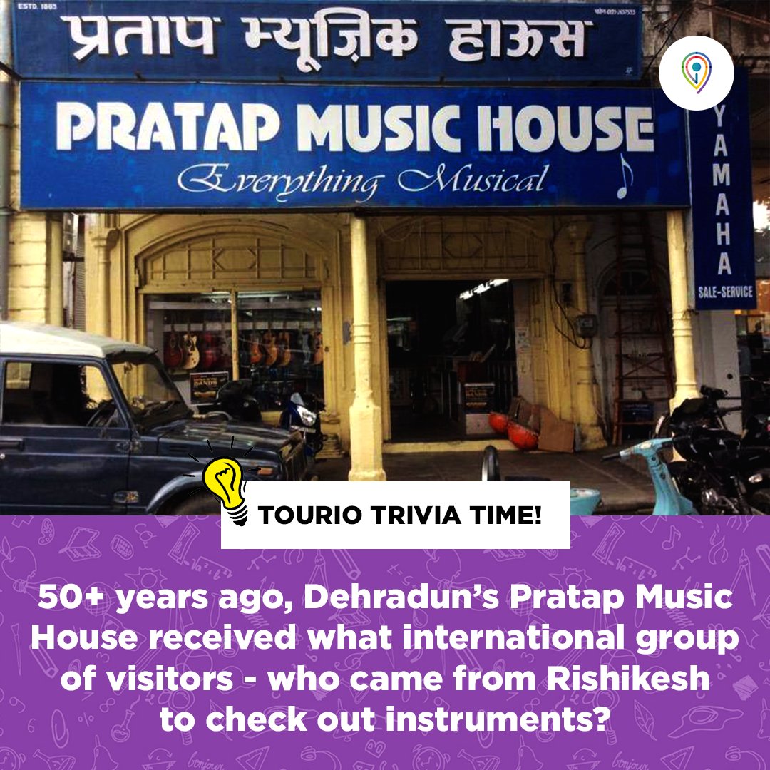 TourioIt's tweet photo. Q3 - Who were these visitors? 
The answer may lie in the fact that they were doing a bit of soul searching in Rishikesh after some stressful years!
#WednesdayWisdom #CoronavirusLockdown #COVID2019 https://t.co/XL390iYwqr