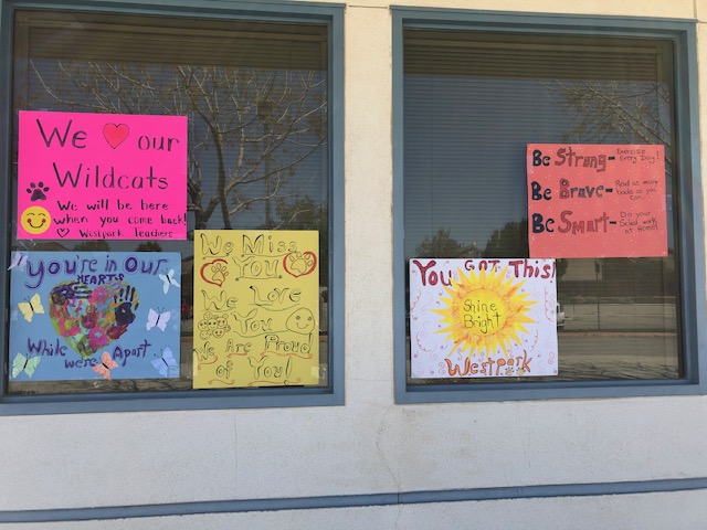 wes_elementary's tweet photo. We miss our Westpark family! #WESstudentrock #wemissourstudents https://t.co/zXUvChHKd3