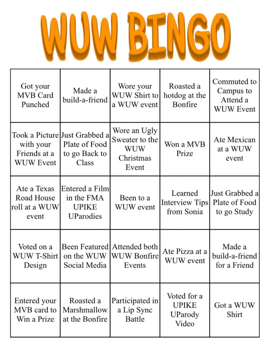 UPIKEWuW's tweet photo. Mark off the squares that apply to you! Then post it to your story and tag us! We miss you! #gobears🐻 https://t.co/j4Z6ObMXEx