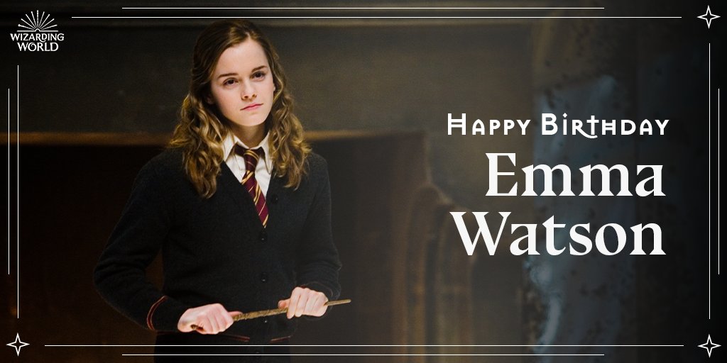 To the woman as smart, inspiring and brave as her Gryffindor character - Happy Birthday, Emma Watson! 