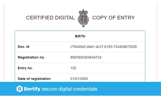 bertifyme's tweet photo. We delivered UK's first proof-of-concept to issue and verify secure digital birth-certificates!
Thanks to @ucl #govtechlab #datanet @Hyperledger https://t.co/dgZfnfsr9g