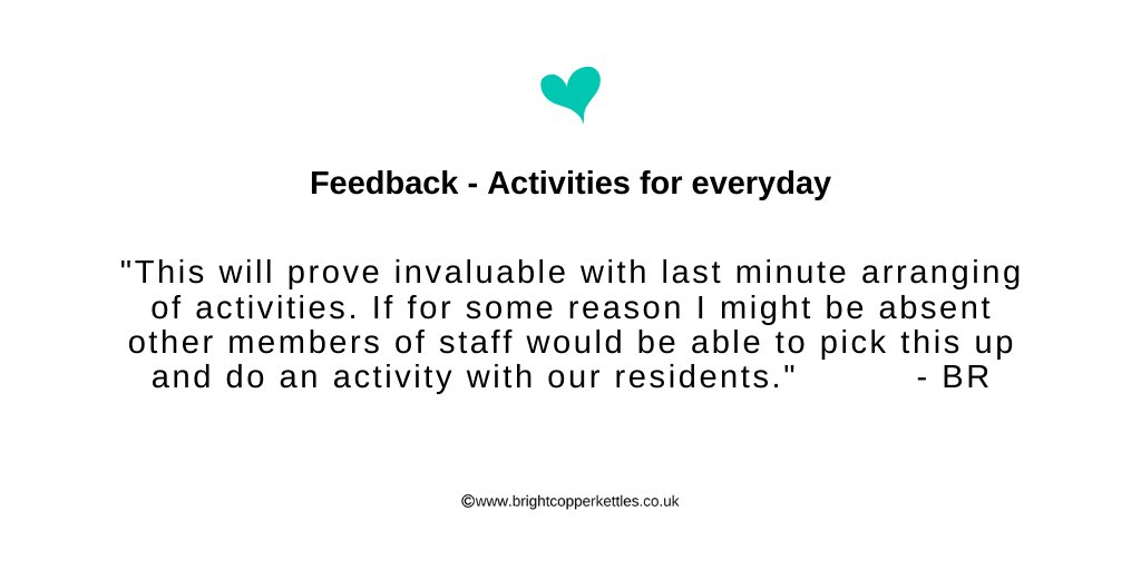 BCKuk's tweet photo. Our FREE short, online course: 
"Activities for everyday"  is proving useful in over 80 care homes and you can still sign up for your free access.
Even if your activities team doesn't look the same during lockdown, this course will help.  #happycarehome https://t.co/by6l8ecKTj