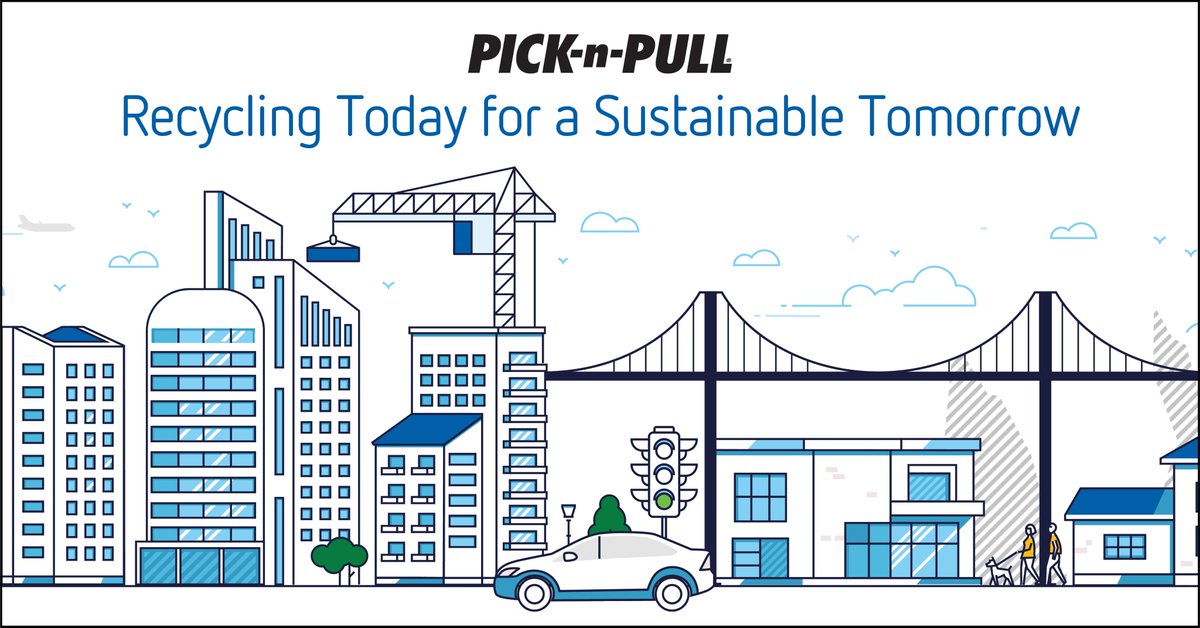 PicknPull's tweet photo. Our stores receive end-of-life vehicles from many different sources. Beyond the significant cost savings, choosing used parts over new conserves natural resources, energy, and space in landfills. #recycling #reusableresources #picknpull https://t.co/508Sx8T9w6