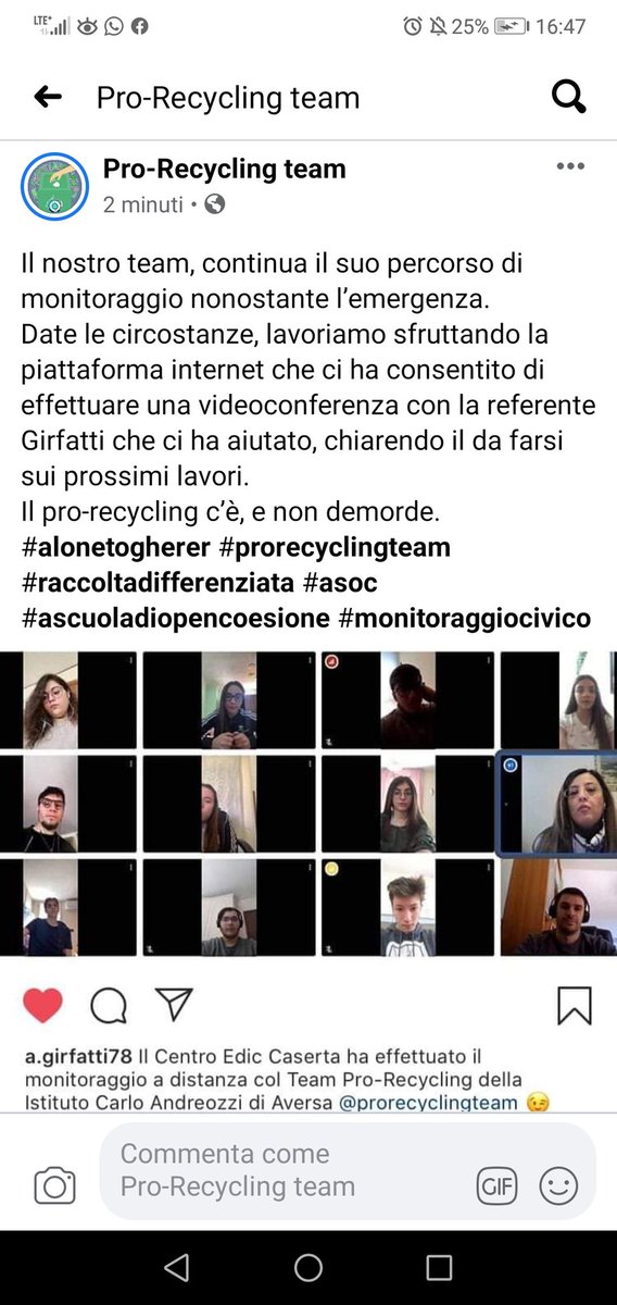 ProRecyclingTe1's tweet photo. Il pro-recycling c’è, e non demorde.
#alonetogherer #prorecyclingteam #raccoltadifferenziata #asoc #ascuoladiopencoesione #monitoraggiocivico https://t.co/QfKZPfqmXc