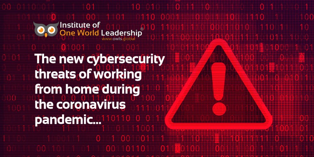 The new #cybersecurity threats of working from home during the coronavirus pandemic... #management #leadership bit.ly/2xzBrov