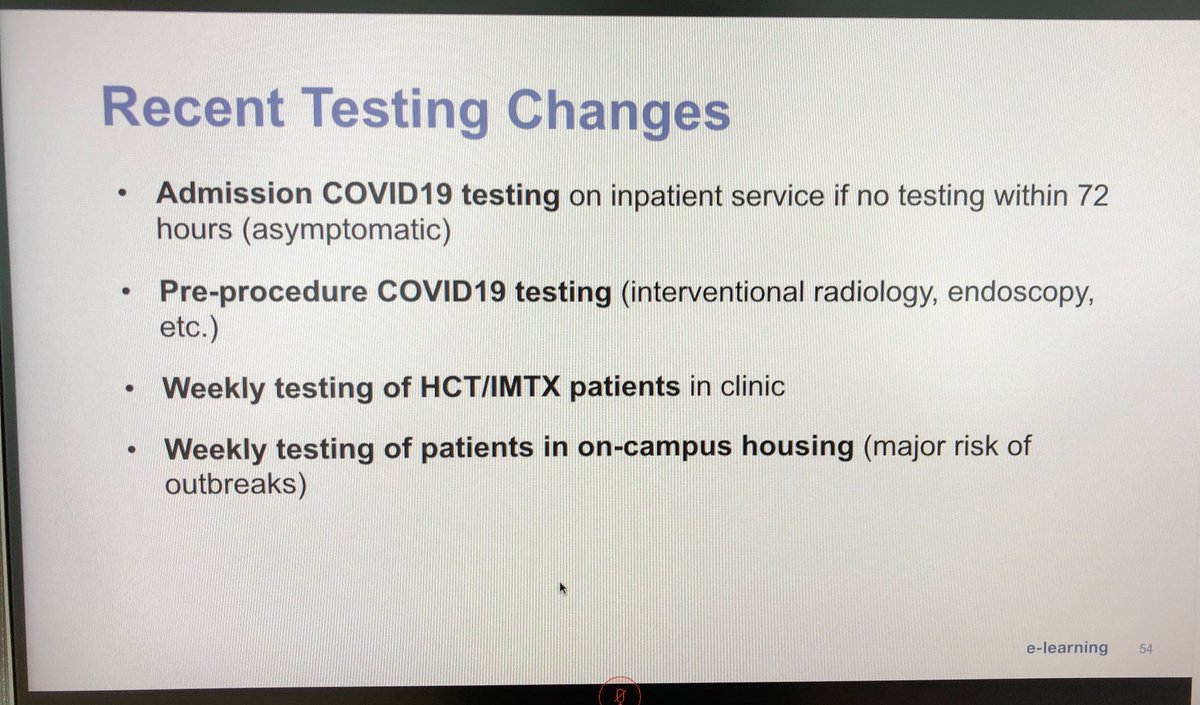  #COVID19BMT  @ASTCT  @TheEBMT webinar  #BMT  #CellTherapy:  @PergamIC shares  @fredhutch approach to prevention of  #COVID19 - very helpful guidance - emphasizes sharing of ideas and practices so all can benefit (2nd set of slides)