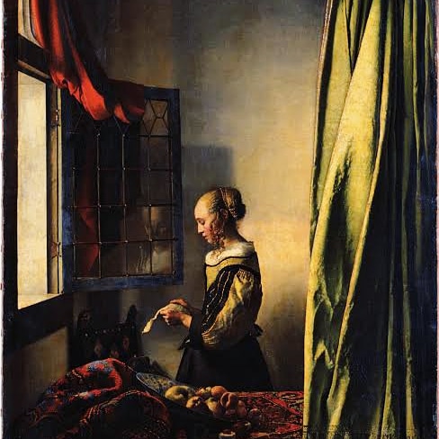 Девушка читающая письмо у открытого окна вермеер. Вермеер Дельфтский картины. Вермеер в Дрезденской галерее.