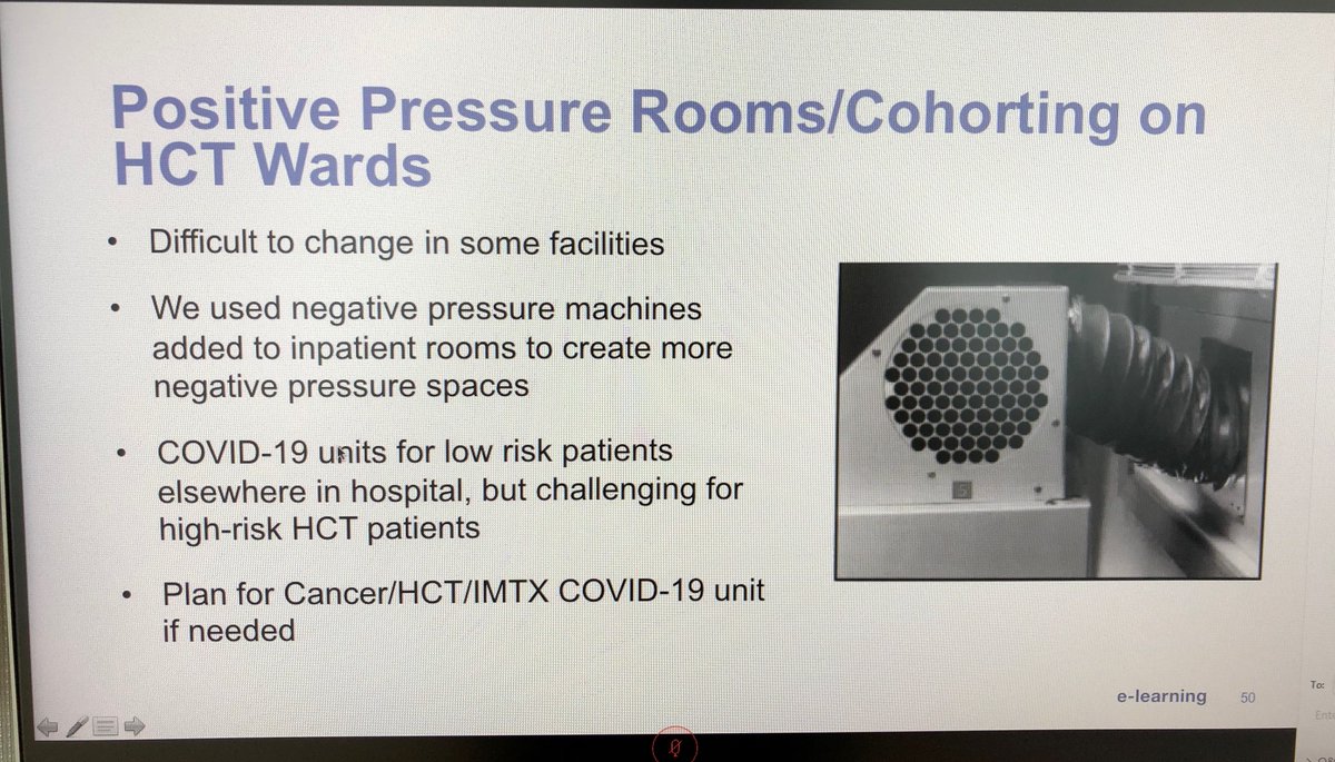  #COVID19BMT  @ASTCT  @TheEBMT webinar  #BMT  #CellTherapy:  @PergamIC shares  @fredhutch approach to prevention of  #COVID19 - very helpful guidance - emphasizes sharing of ideas and practices so all can benefit