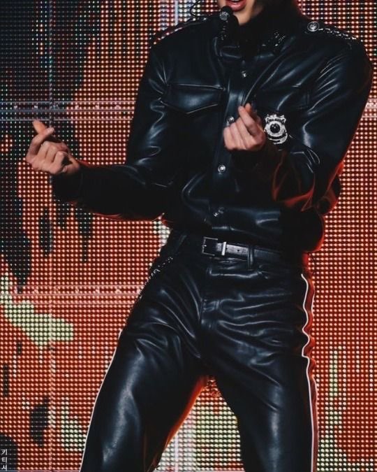 Shownu in leather jackets/pants/gloves— a very needed thread 