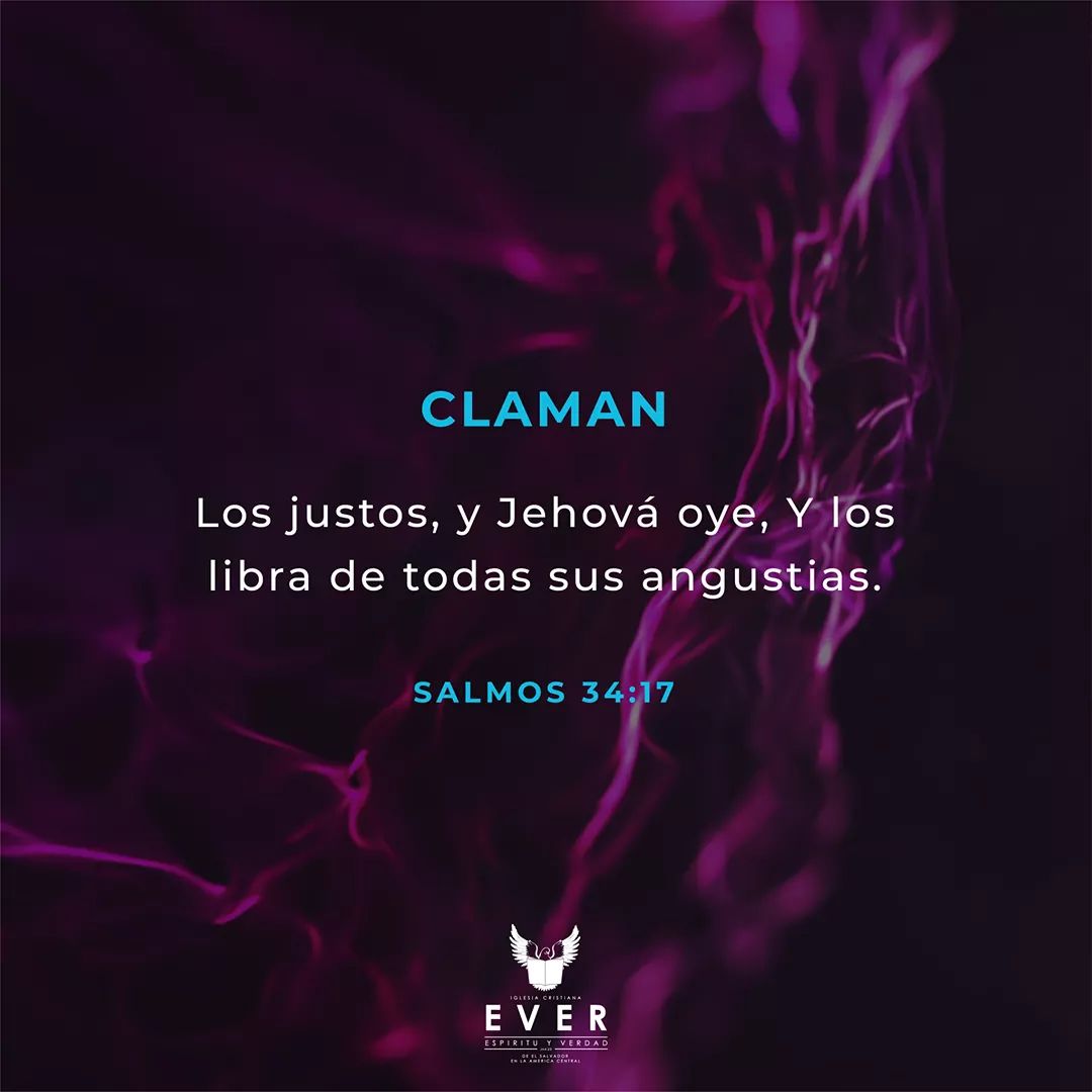 iglesiaever's tweet photo. El Señor escucha y salva a los justos cuando éstos claman a Él. #MásFeMenosMiedo #EVER https://t.co/yUspMjF9Bd