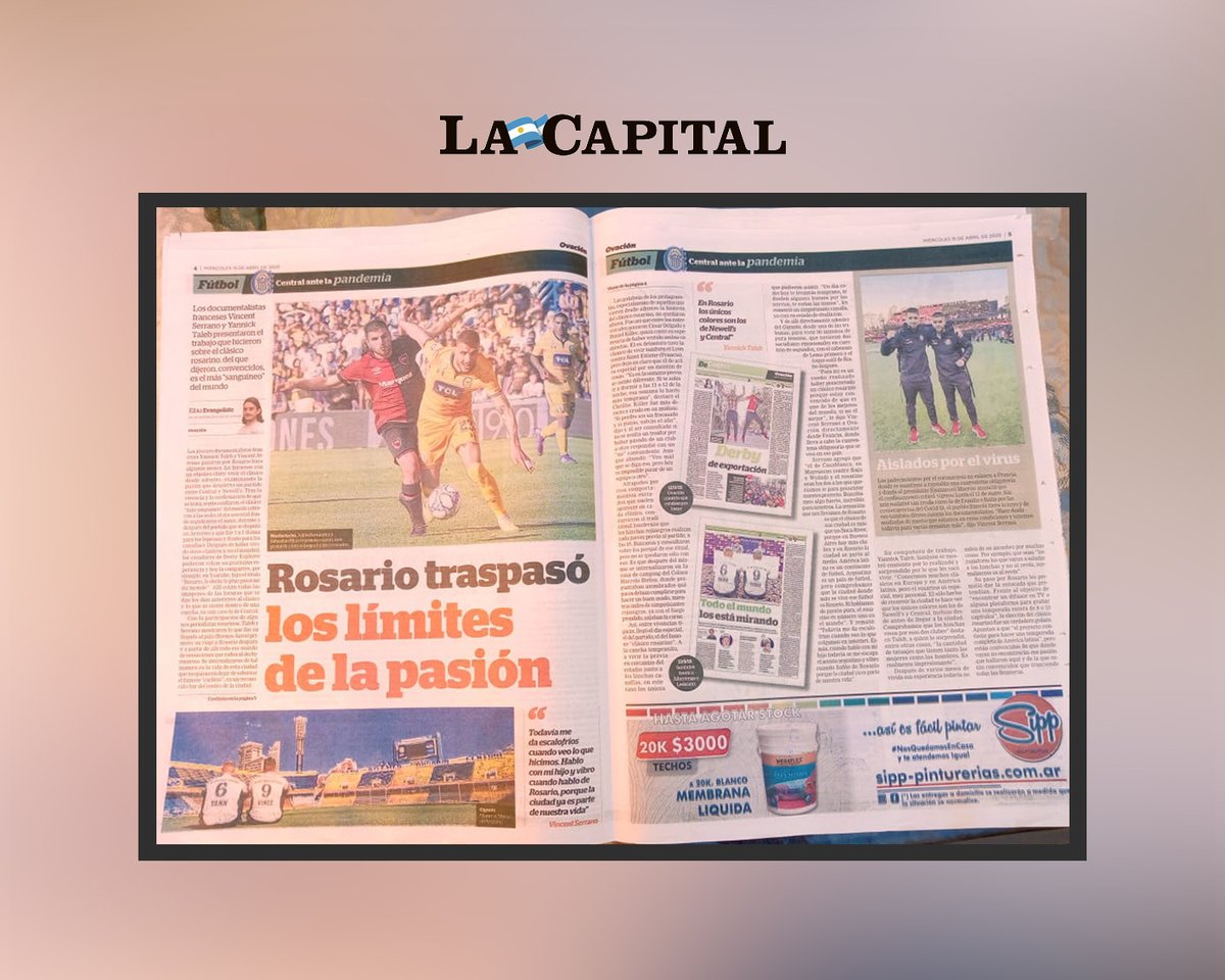 DerbyExplorer's tweet photo. 🗞 @lacapital "Rosario traspasó los límites de la pasión" 

➡ https://t.co/QMHDzhoecx

#DerbyExplorer @chelito1981 https://t.co/L1aXADafwa