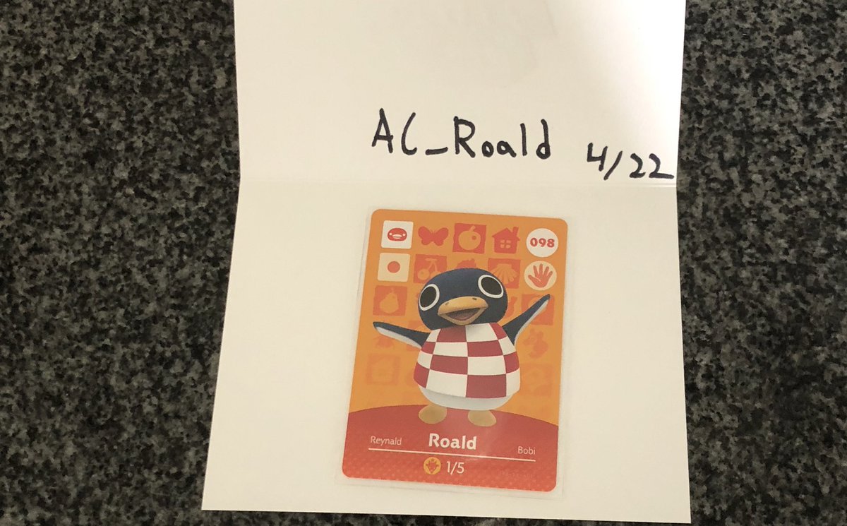 AC_Roald's tweet image. 🍊🐧 ANIMAL CROSSING ROALD AMIIBO CARD GIVEAWAY 🍊🐧 

Win a new, never scanned  #AnimalCrossing Roald Amiibo Card! 

To enter:
✔️Must be following
✔️Retweet &amp;amp; like this post
✔️Tag 1 friend! 

Winner will be announced 4/22 at 12pm CST &amp;amp; contacted via DM. 
Good luck!