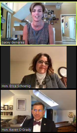 JoCoKSDistCourt's tweet photo. Thank you to all our participants today--all 100 of you!  We hope you'll join us on Friday too. Thanks to Tracey for being an amazing host @JOCO_BAR and to Judges O'Grady and Schoenig for providing guidance. https://t.co/hZSSOQG3z6