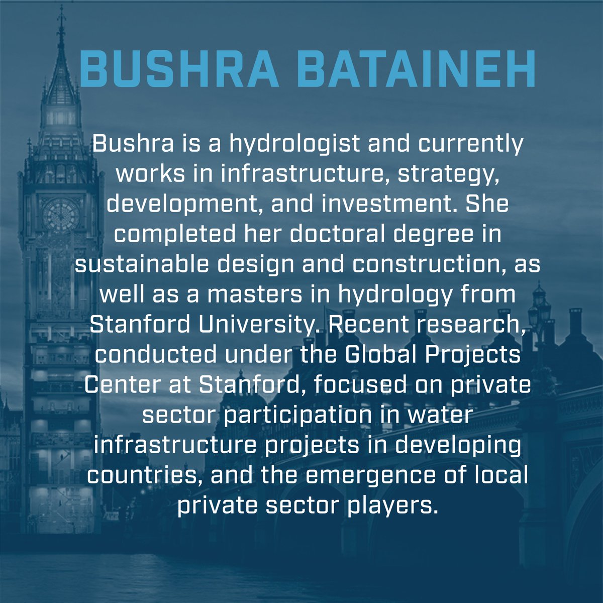 resilience2032's tweet image. We're celebrating #EarthDay early at this Saturday's #2032Conversations! 11am PST // 2pm EST // 6pm GMT // 9pm EET (resilience2032.com/links) 
Joining us this week: Bushra Bateineh: a #hydrologist currently working in infrastructure strategy, development, &amp;amp; investment. #climate