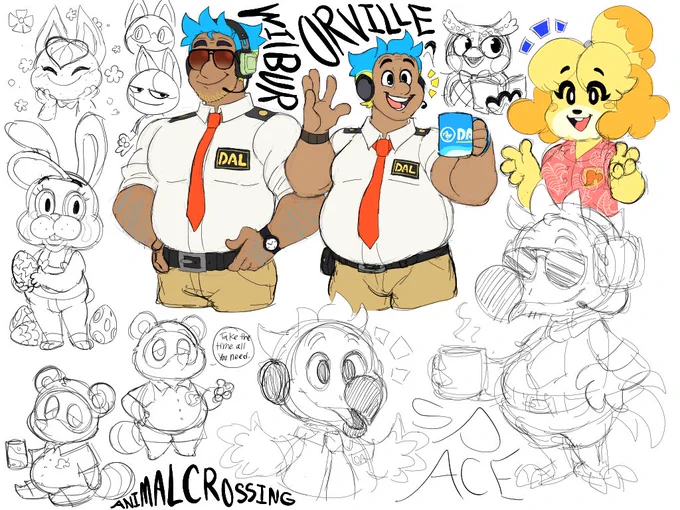 Some AC doodles~
#AnimalCrossingNewHorizions #TomNook #AnimalCrossingNH 