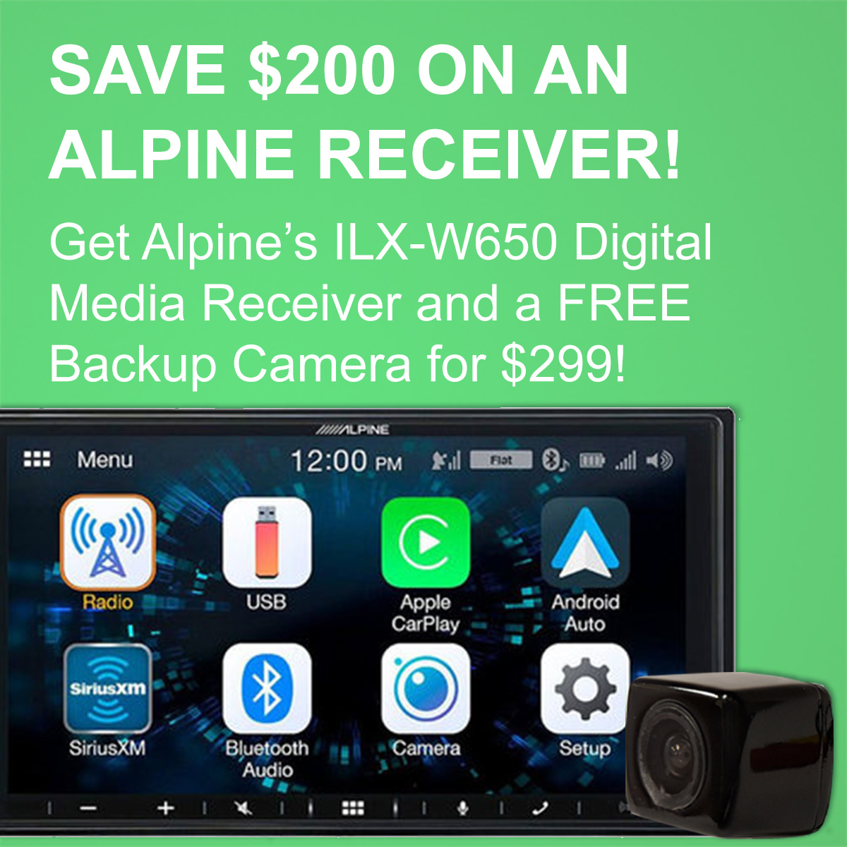 DriveInAuto's tweet image. The ILX-W650 features Apple CarPlay, Android Auto &amp;amp; built-in Bluetooth, all accessible from a 7" touchscreen for under $300! Get yours today ow.ly/VqID50zfdGH