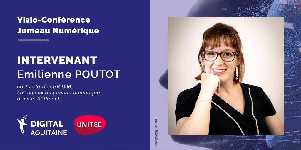 🔵 [J-1]
📢 Nous témoignons demain de notre vision et de notre expérience sur le #jumeaunumerique avec Cyprien Blanchard de <a href="/LevelS3D/">Levels3D</a> et florian boudinet de <a href="/Numii_IoT/">Numii®</a> 🚀

Plus d'infos ici 👇
lnkd.in/endb6WW

Merci à <a href="/CharlotteSarthe/">Charlotte Sarthe</a> de @DigitAqui et <a href="/UNITEC_Bdx/">UNITEC</a> 👍