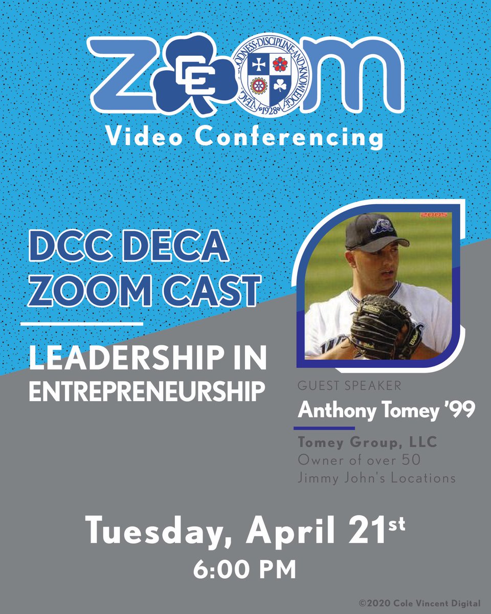Looking forward to hosting CC alum <a href="/AnthonyTomey/">anthony tomey</a> to speak about leadership and entrepreneurship. You DO NOT want to miss this one!!!