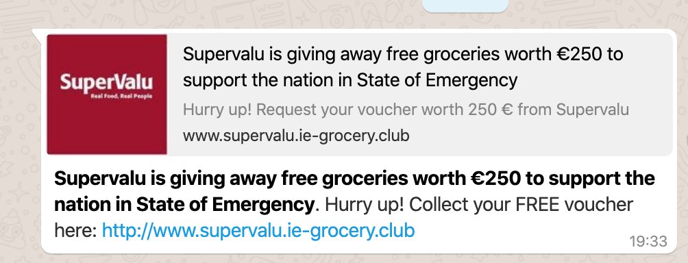 cksolutions's tweet image. Watch out for this text message scam, always look for link in text message.