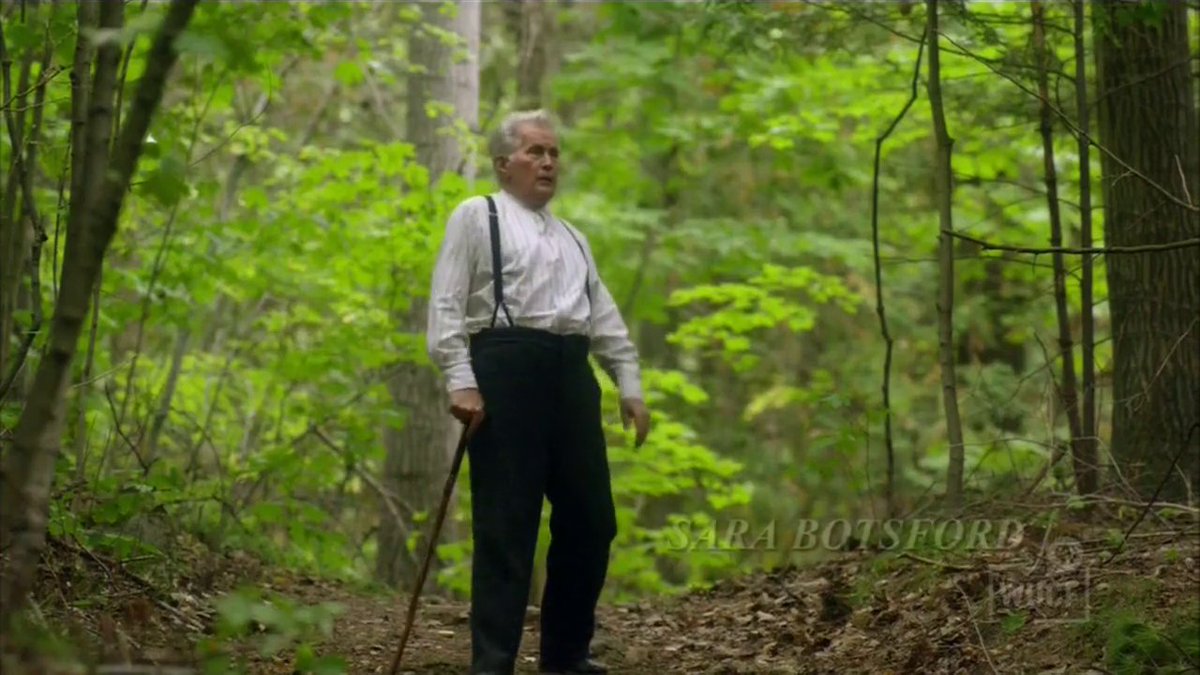 The movie starts with Matthew walking in the woods.