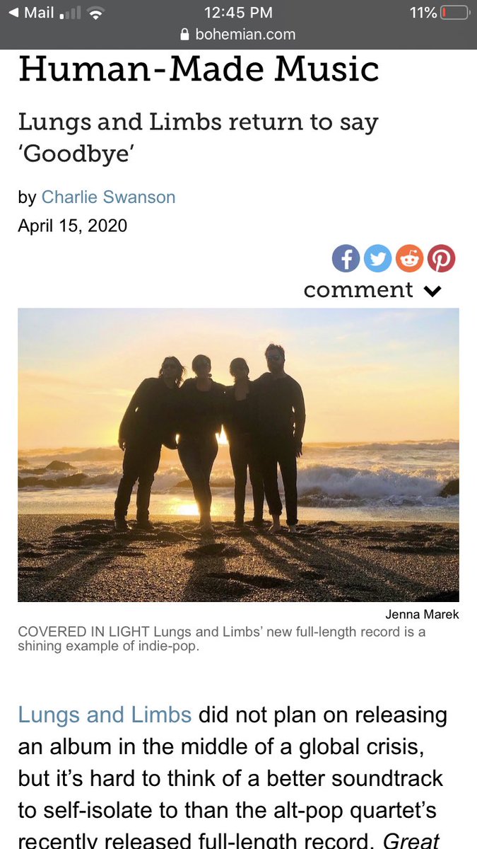 Thx Charlie Swanson and <a href="/nbaybohemian/">North Bay Bohemian</a> for the rad review!! Check out our new album on all streaming platforms. Stay safe! ❤️